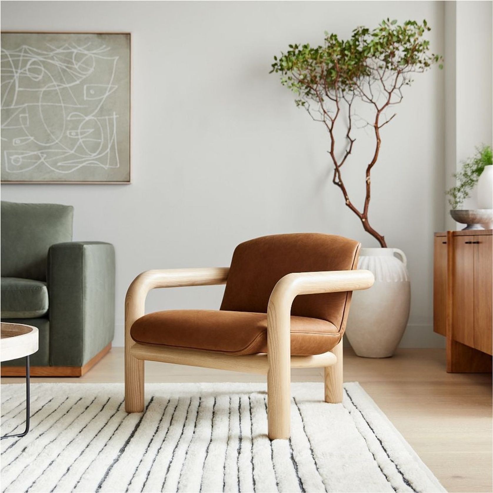 Benson Leather Chair gallery detail image