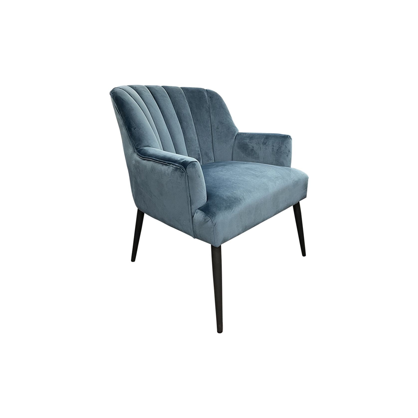 Lilly Chair in Dark Aqua Velvet gallery detail image