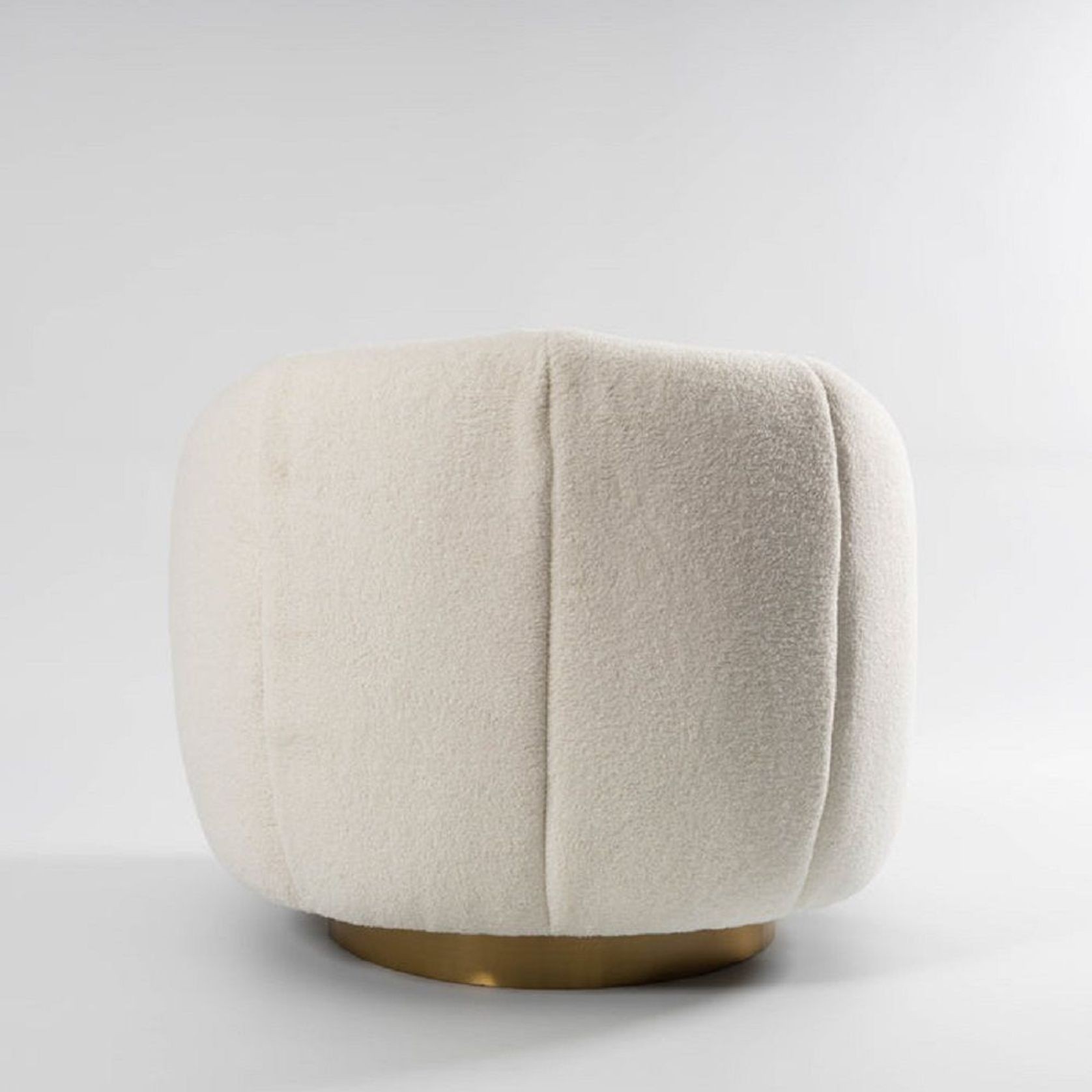 Luxury Occasional Swivel Boucle Armchair - Maguire gallery detail image