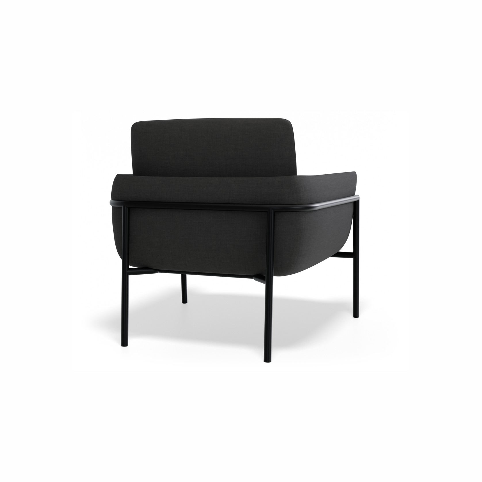 Charlie Single Seater Lounge Chair Storm Grey gallery detail image