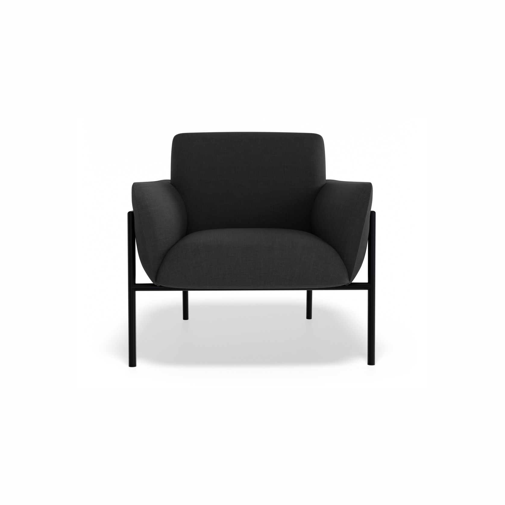 Charlie Single Seater Lounge Chair Storm Grey gallery detail image