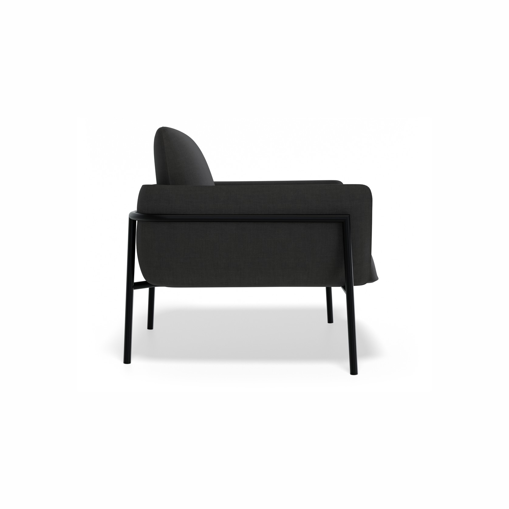 Charlie Single Seater Lounge Chair Storm Grey gallery detail image