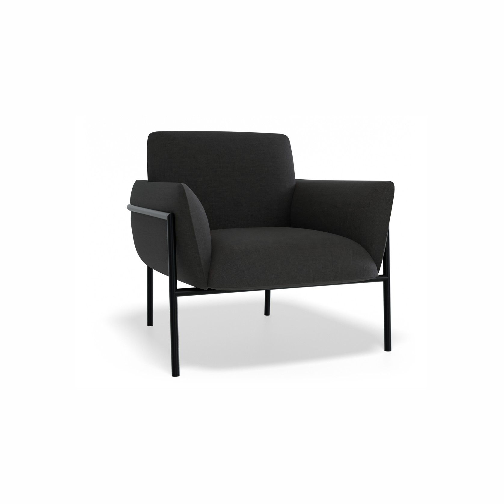 Charlie Single Seater Lounge Chair Storm Grey gallery detail image