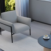 Charlie Single Seater Lounge Chair Cloud Grey gallery detail image