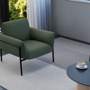 Charlie Single Seater Lounge Chair Kelp Green gallery detail image
