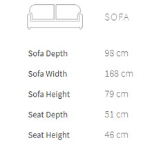 Cubed 160 Queen Sofa Bed By Innovation With Oak Legs gallery detail image