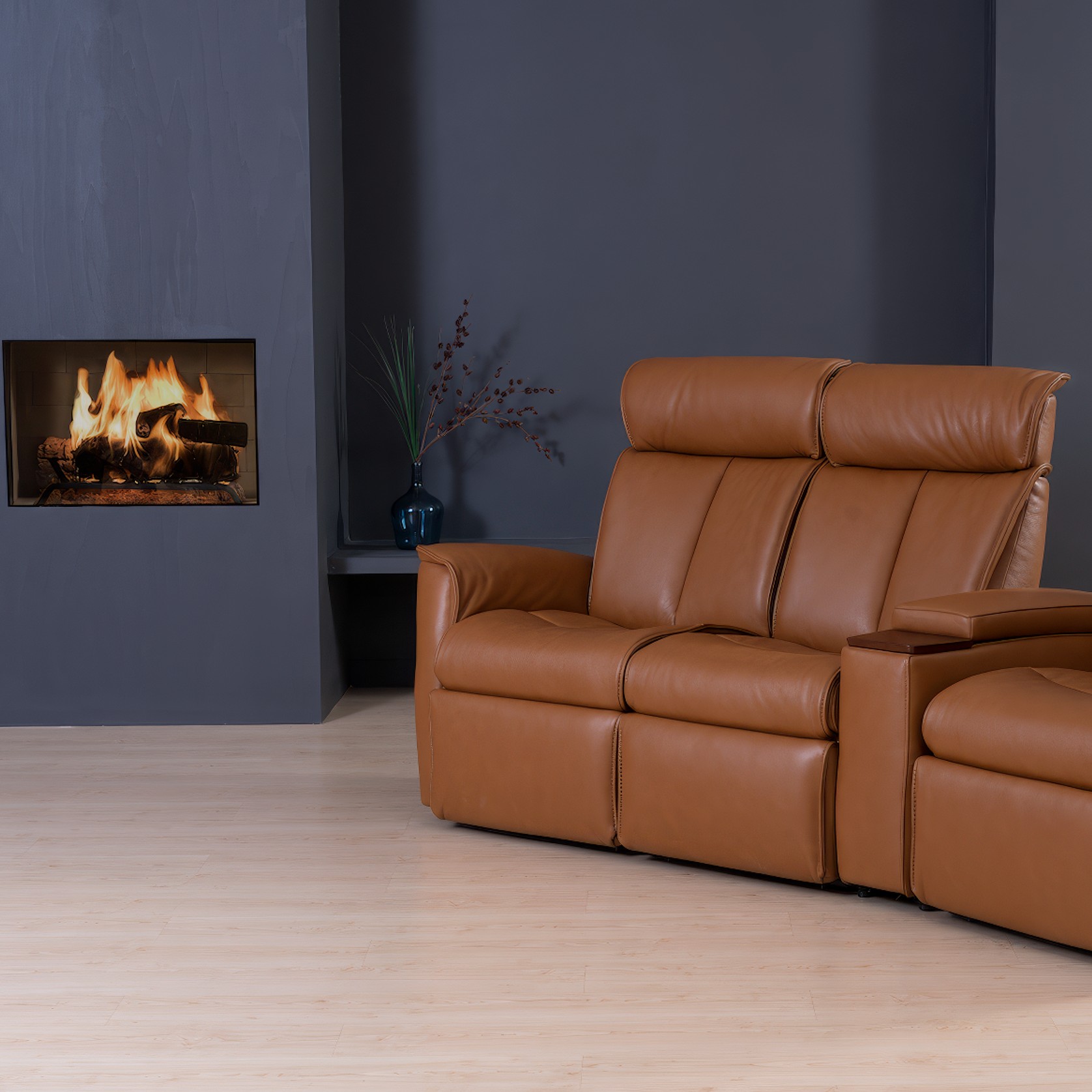 Duke Home Theater Reclining Sofa gallery detail image