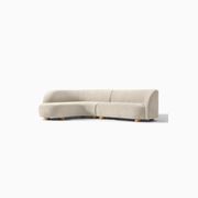 Laurent 2-Piece Wedge Chaise Modular Sofa gallery detail image