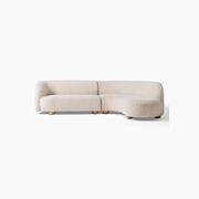 Laurent 2-Piece Wedge Chaise Modular Sofa gallery detail image