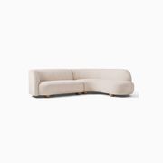 Laurent 2-Piece Wedge Chaise Modular Sofa gallery detail image