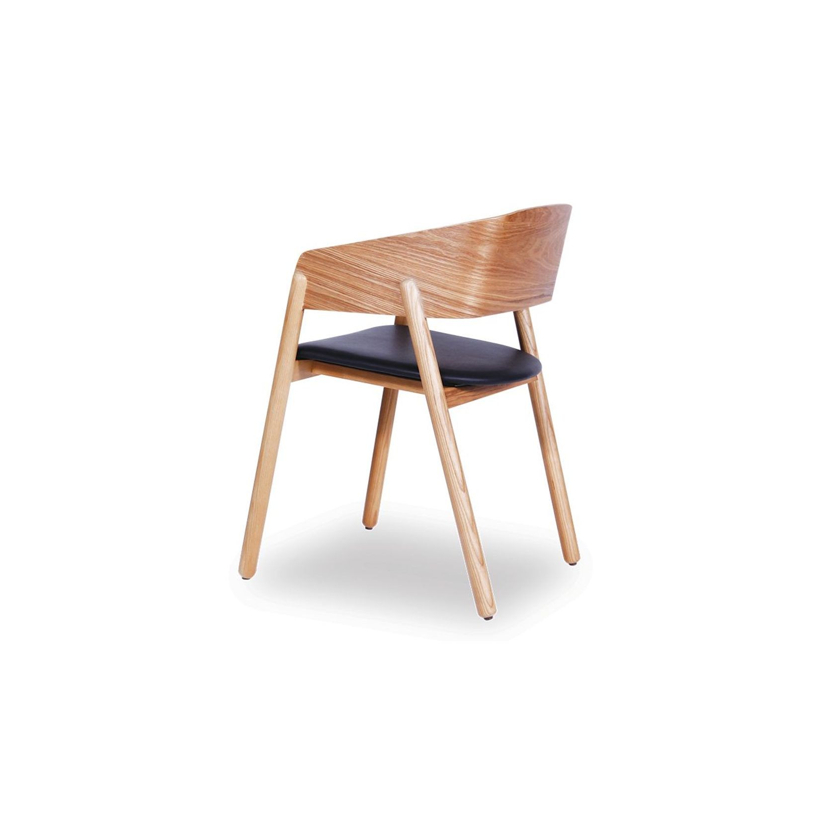 Sargood Arm Chair - Natural - Black Pad gallery detail image