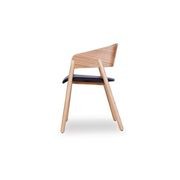 Sargood Arm Chair - Natural - Black Pad gallery detail image