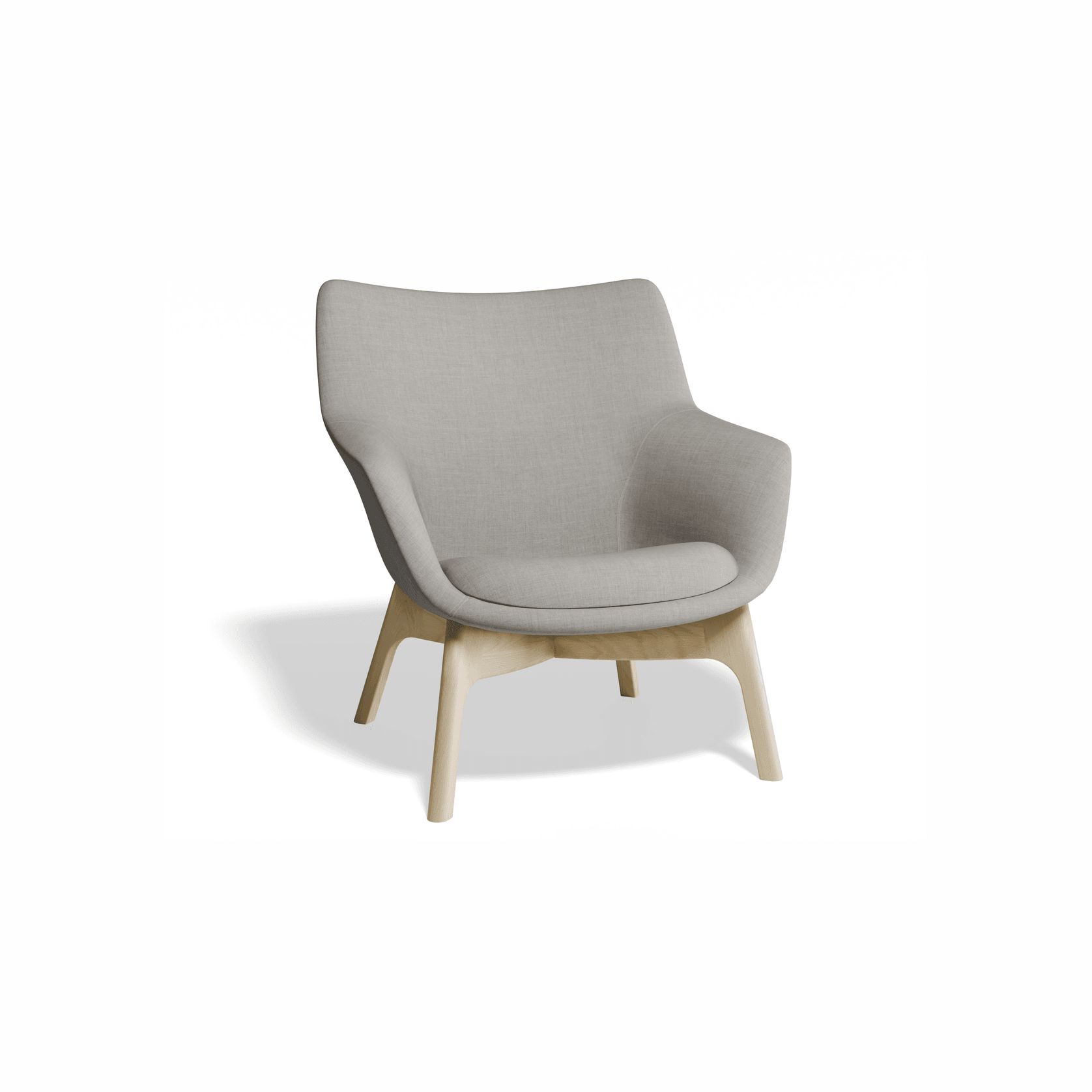 Flow Armchair - Light Grey gallery detail image