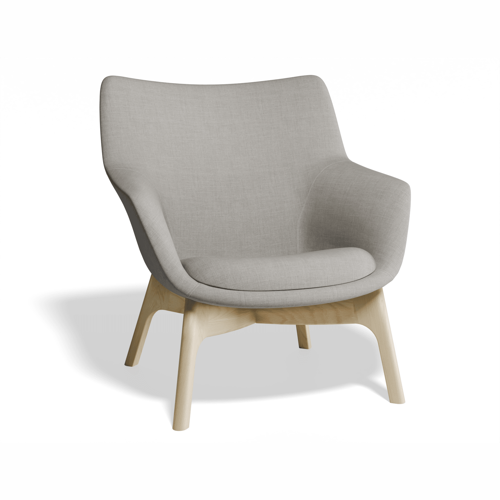 Flow Armchair - Light Grey gallery detail image