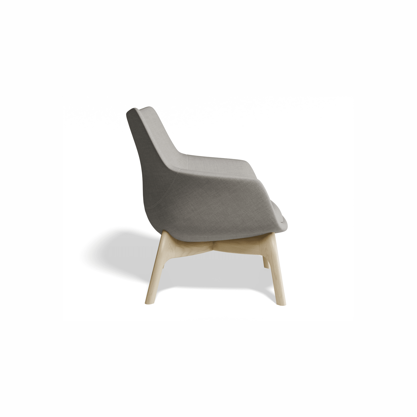Flow Armchair - Light Grey gallery detail image