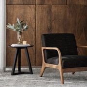 Paris Black Occasional Chair | Walnut | Hardwood Frame gallery detail image
