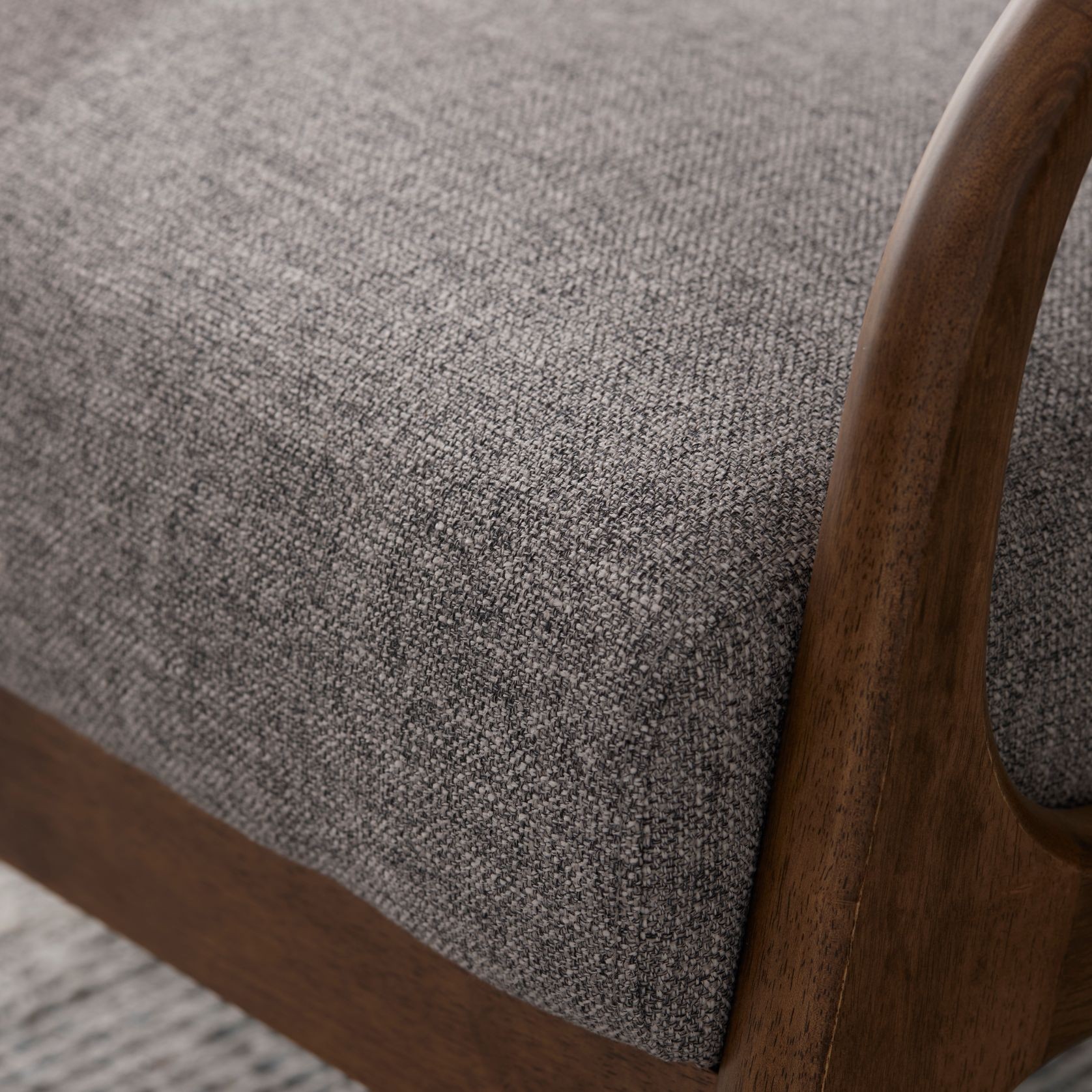 Paris Grey Occasional Chair | Walnut | Hardwood Frame gallery detail image
