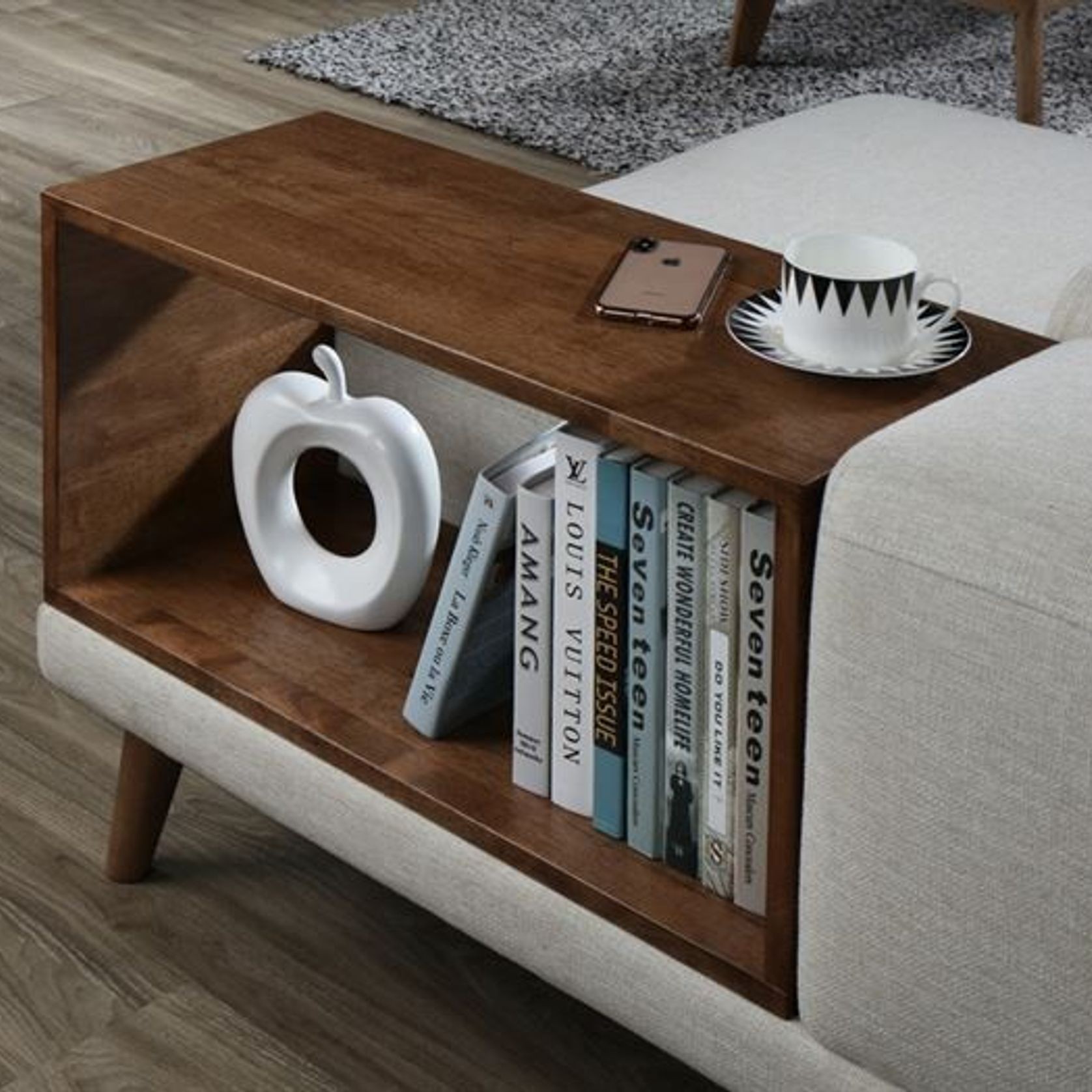 Paris Modular Sofa Series | U-Shape Sofa with Chaise | Beige Fabric gallery detail image