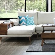 Paris Modular Sofa Series | L-Shape Sofa with Left Chaise | Beige Fabric gallery detail image