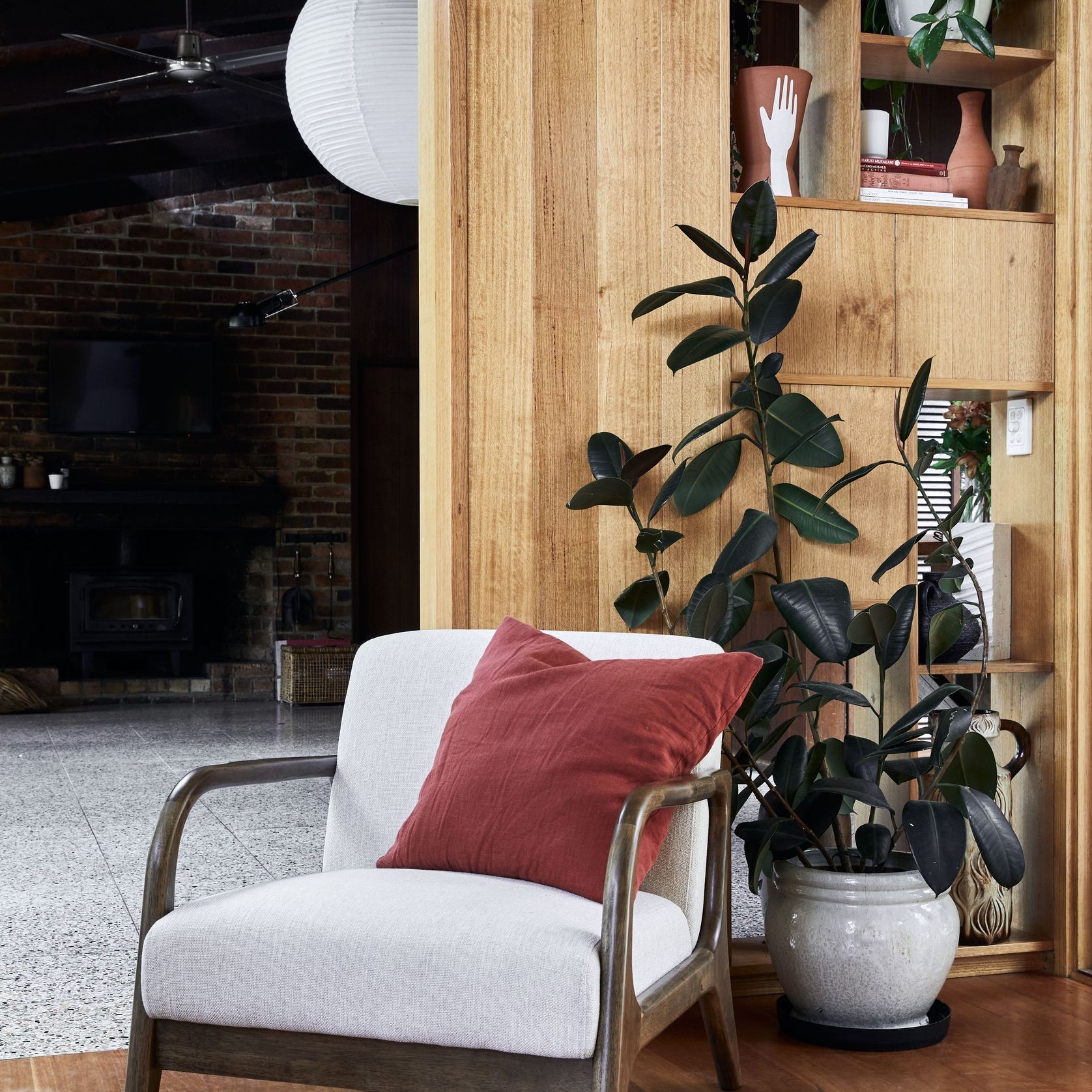 Paris Beige Occasional Chair | Walnut | Hardwood Frame gallery detail image