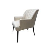 Lilly Chair in White Velvet gallery detail image