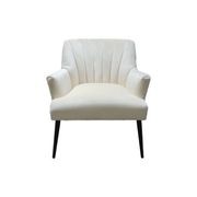 Lilly Chair in White Velvet gallery detail image