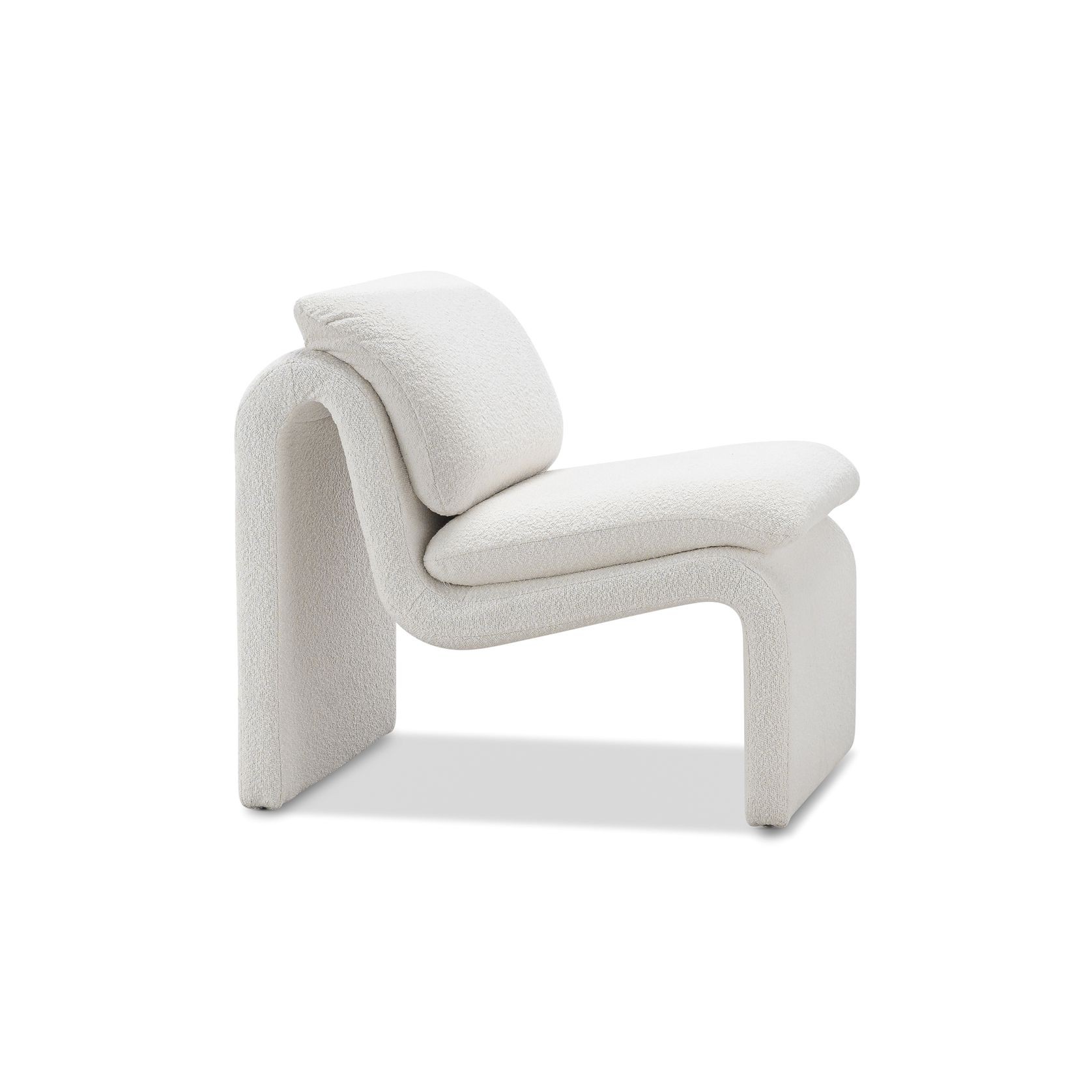 Curvee Occasional Chair | Cream Boucle gallery detail image