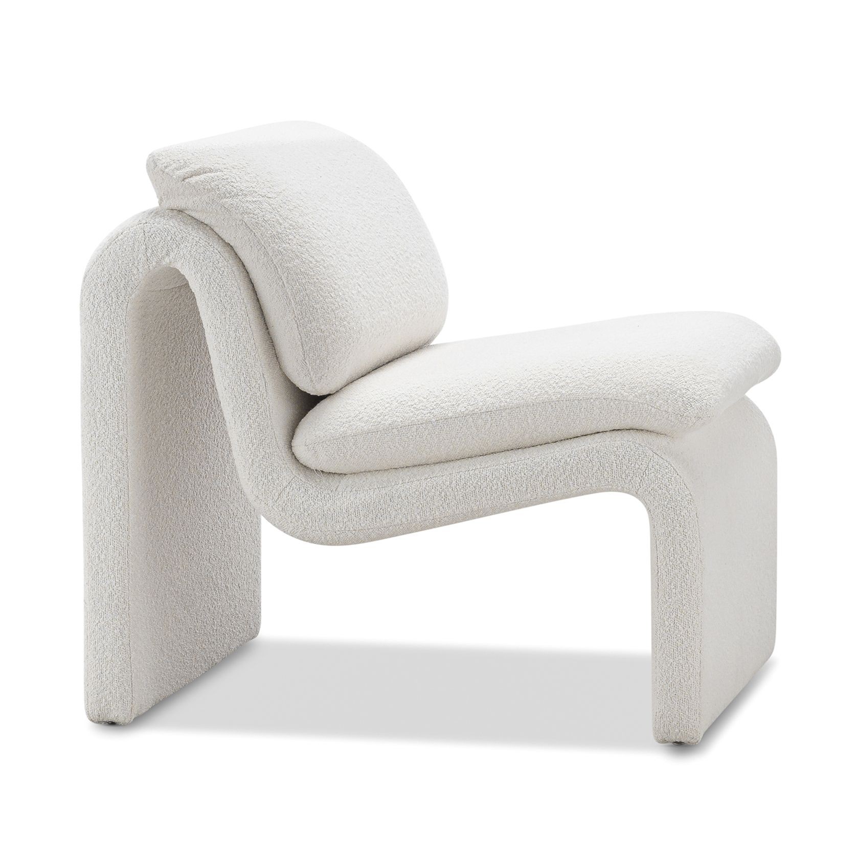 Curvee Occasional Chair | Cream Boucle gallery detail image