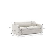 Doze 2.5 Seater Double Sofa Bed | Cosmic Latte gallery detail image