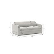 Doze 2.5 Seater Double Sofa Bed | Hail Grey gallery detail image