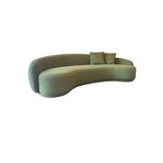 Curv Boucle Fabric Sofa gallery detail image