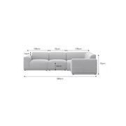 Bailey Corner Modular Sofa | Cloud Grey gallery detail image