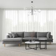 Byron Modular Sofa with Chaise | Anthracite Charcoal gallery detail image