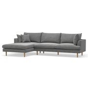 Byron Modular Sofa with Chaise | Anthracite Charcoal gallery detail image