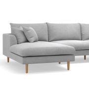 Byron Modular Sofa with Chaise | Dove Grey gallery detail image