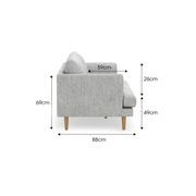 Jaspa 3 Seater Sofa | Granite Grey gallery detail image