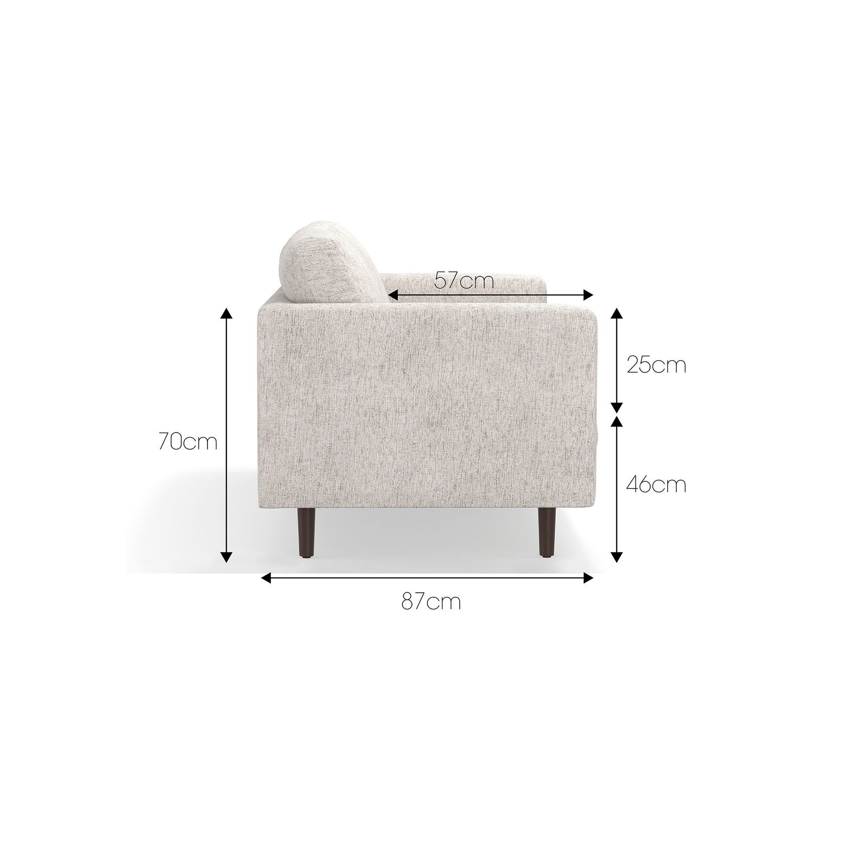 Kirra 3 Seater Sofa | Bone Linen gallery detail image