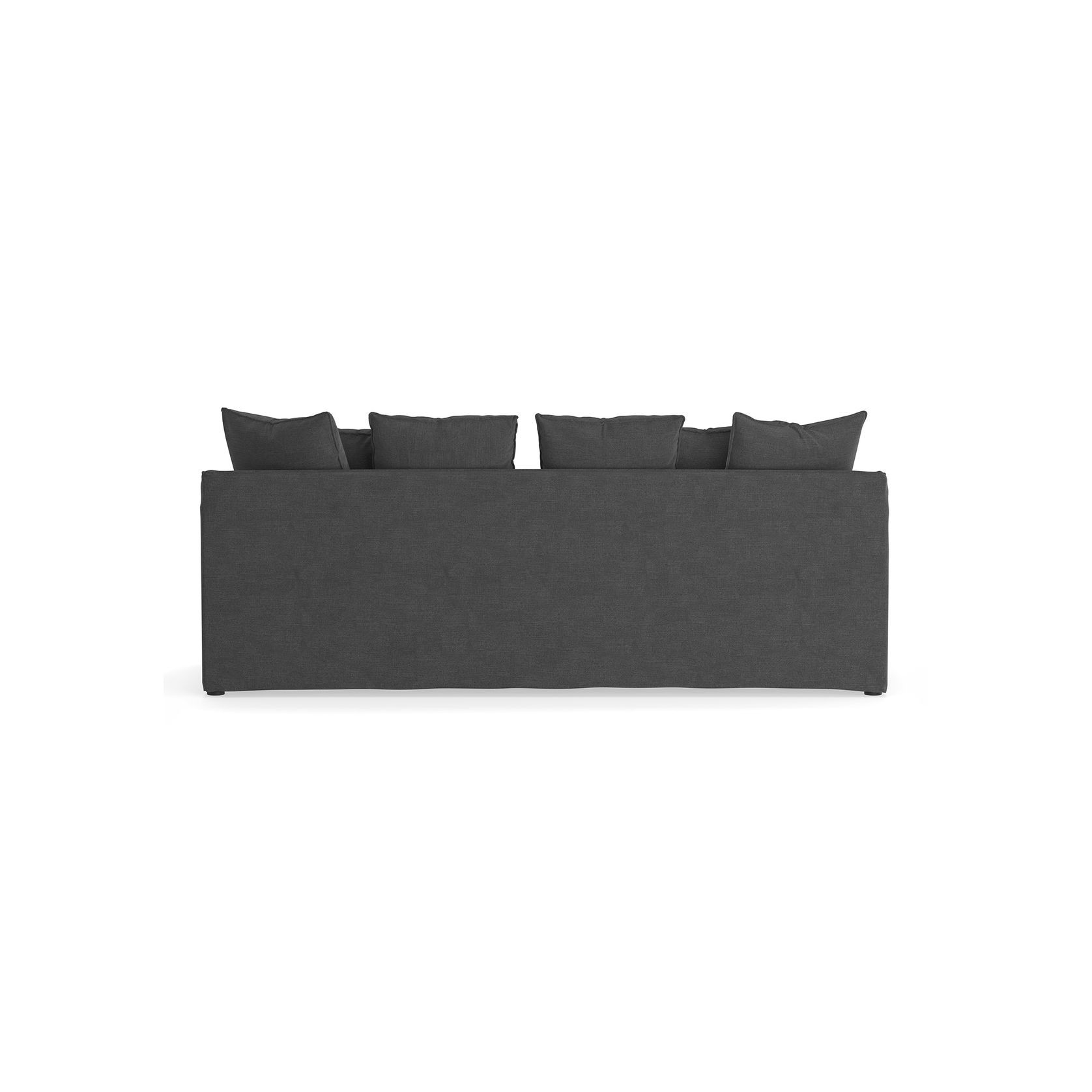 Palms 3 Seater Slip Cover Sofa | Graphite Charcoal gallery detail image