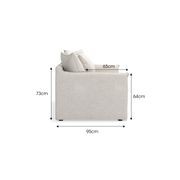 Palms 3 Seater Slip Cover Sofa | Natural Linen gallery detail image