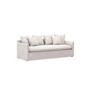 Palms 3 Seater Slip Cover Sofa | Natural Linen gallery detail image