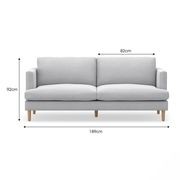 Taylor 3 Seater Sofa | Cloud Grey gallery detail image