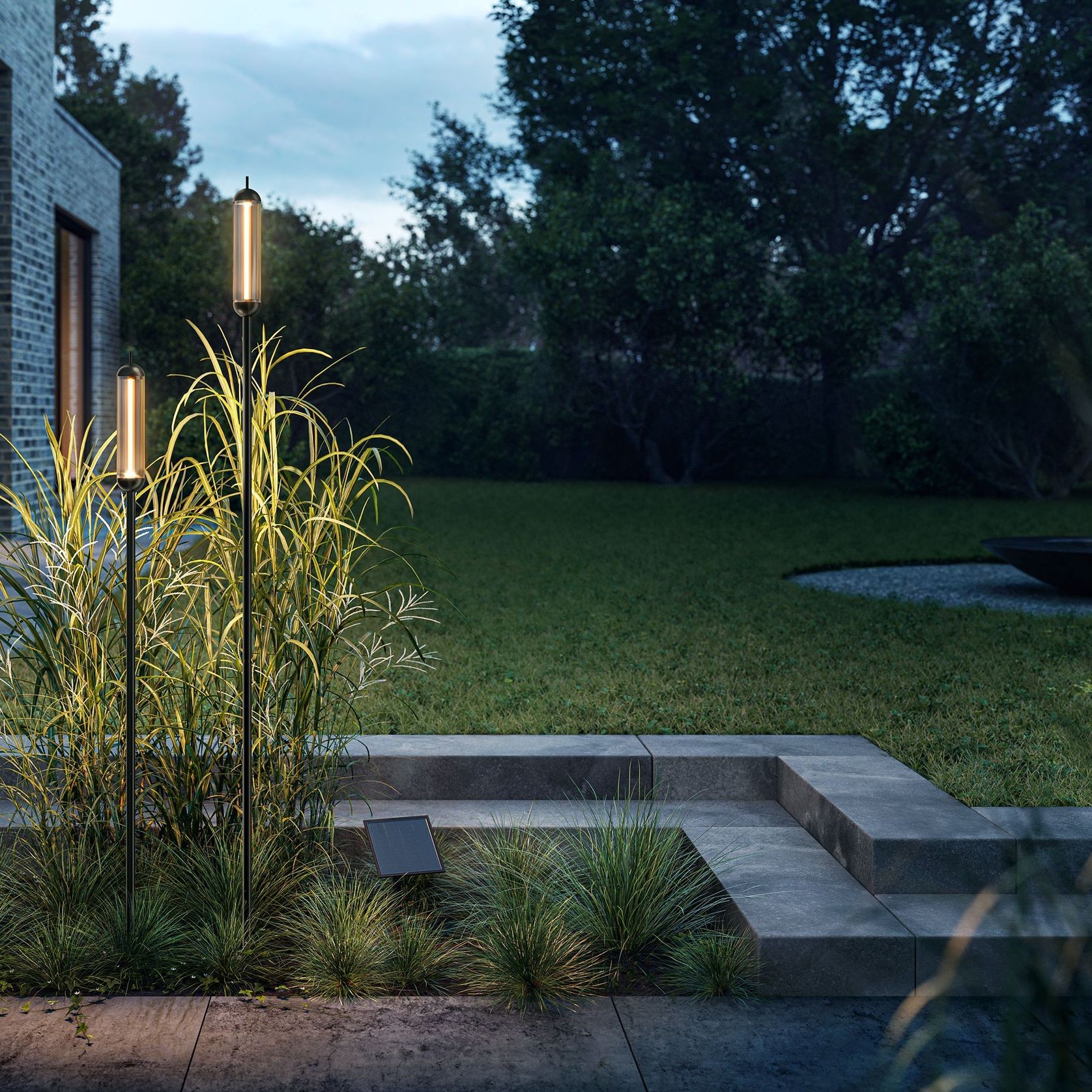 Reed M Solar Spike Light gallery detail image