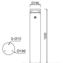 Solar Solo Bollard RLS gallery detail image