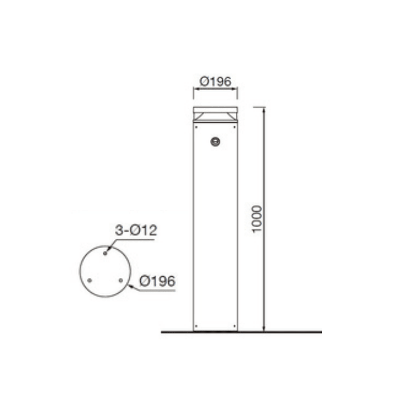 Solar Solo Bollard RLS gallery detail image