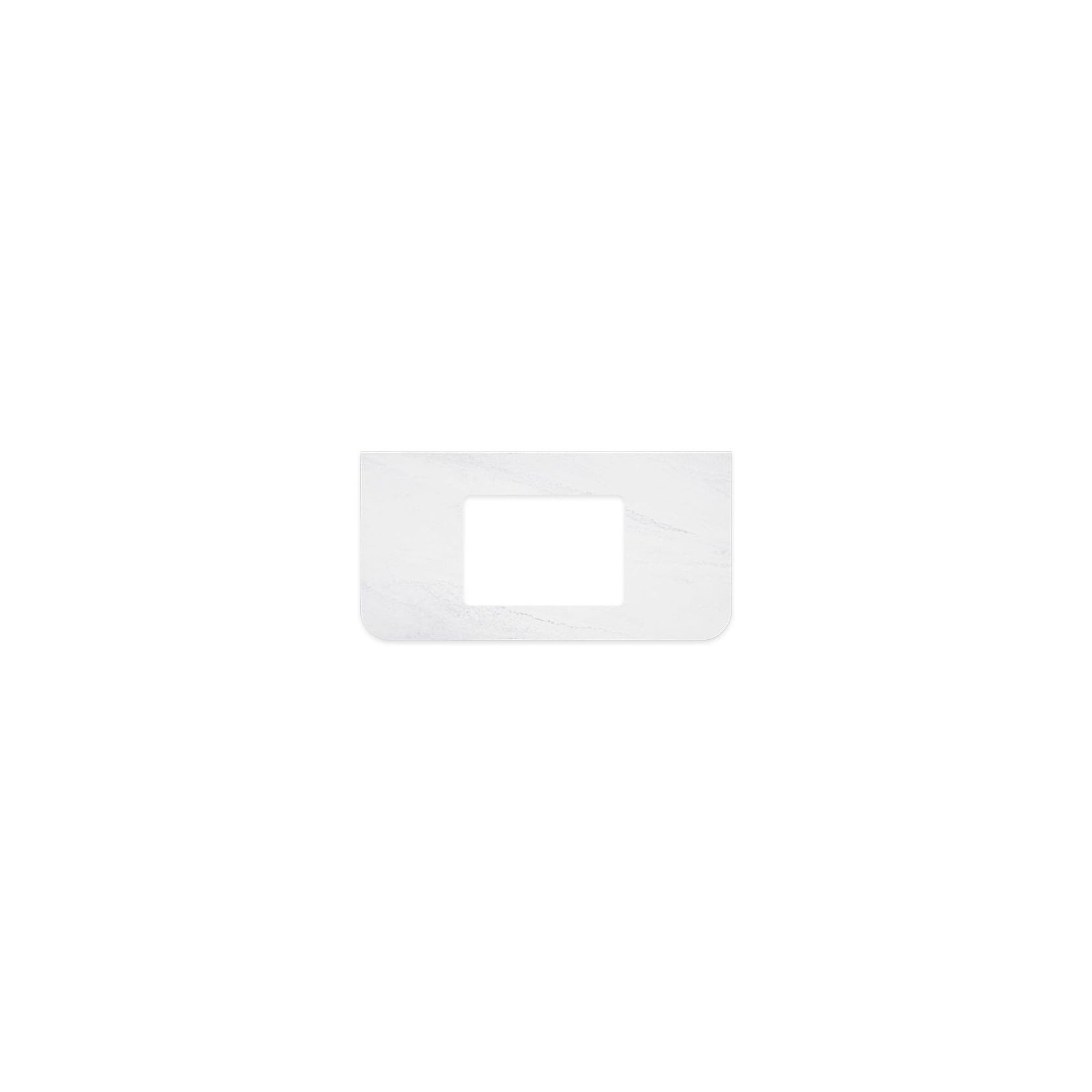 Cloudburst Solid Surface Top, Curved Full Depth gallery detail image