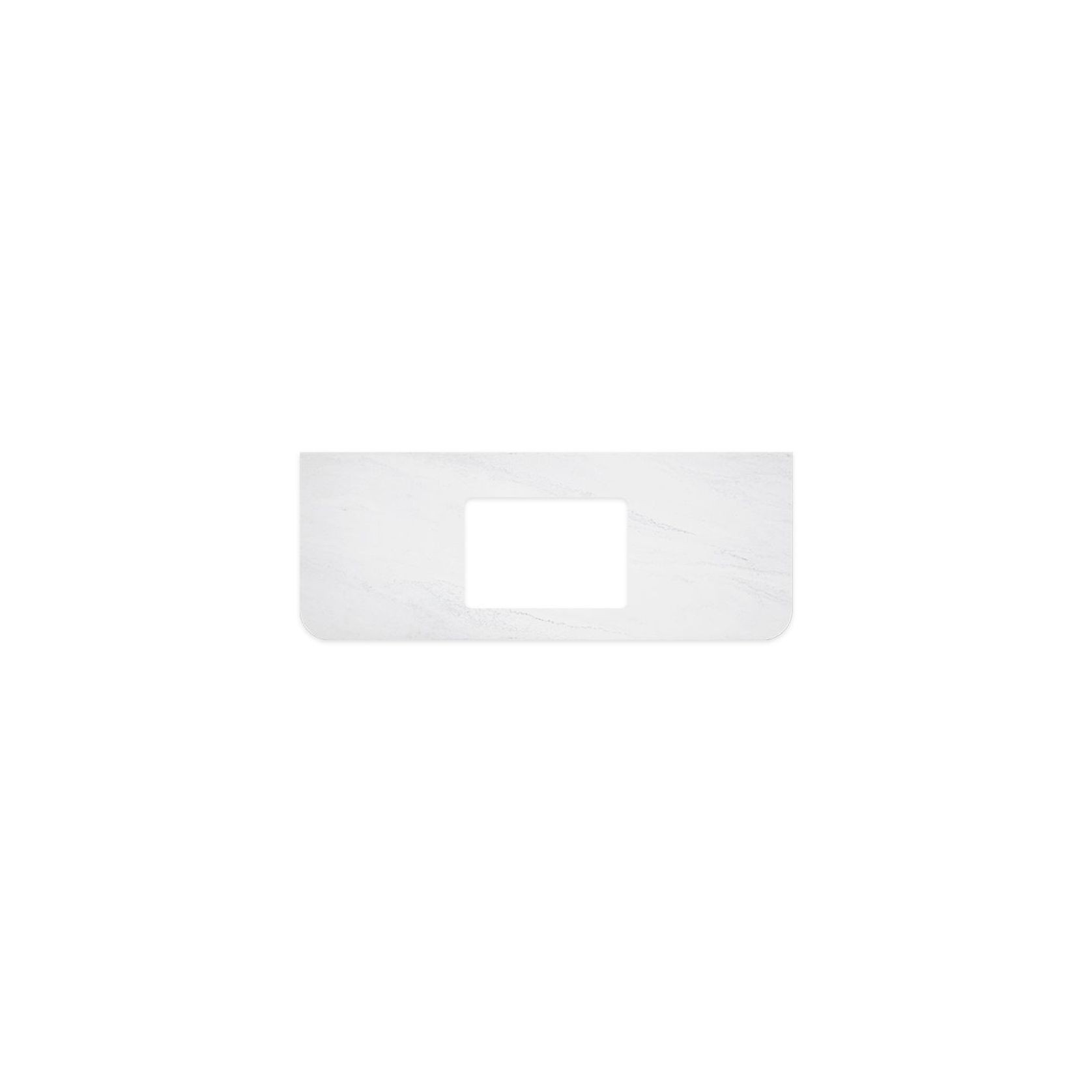 Cloudburst Solid Surface Top, Curved Full Depth gallery detail image