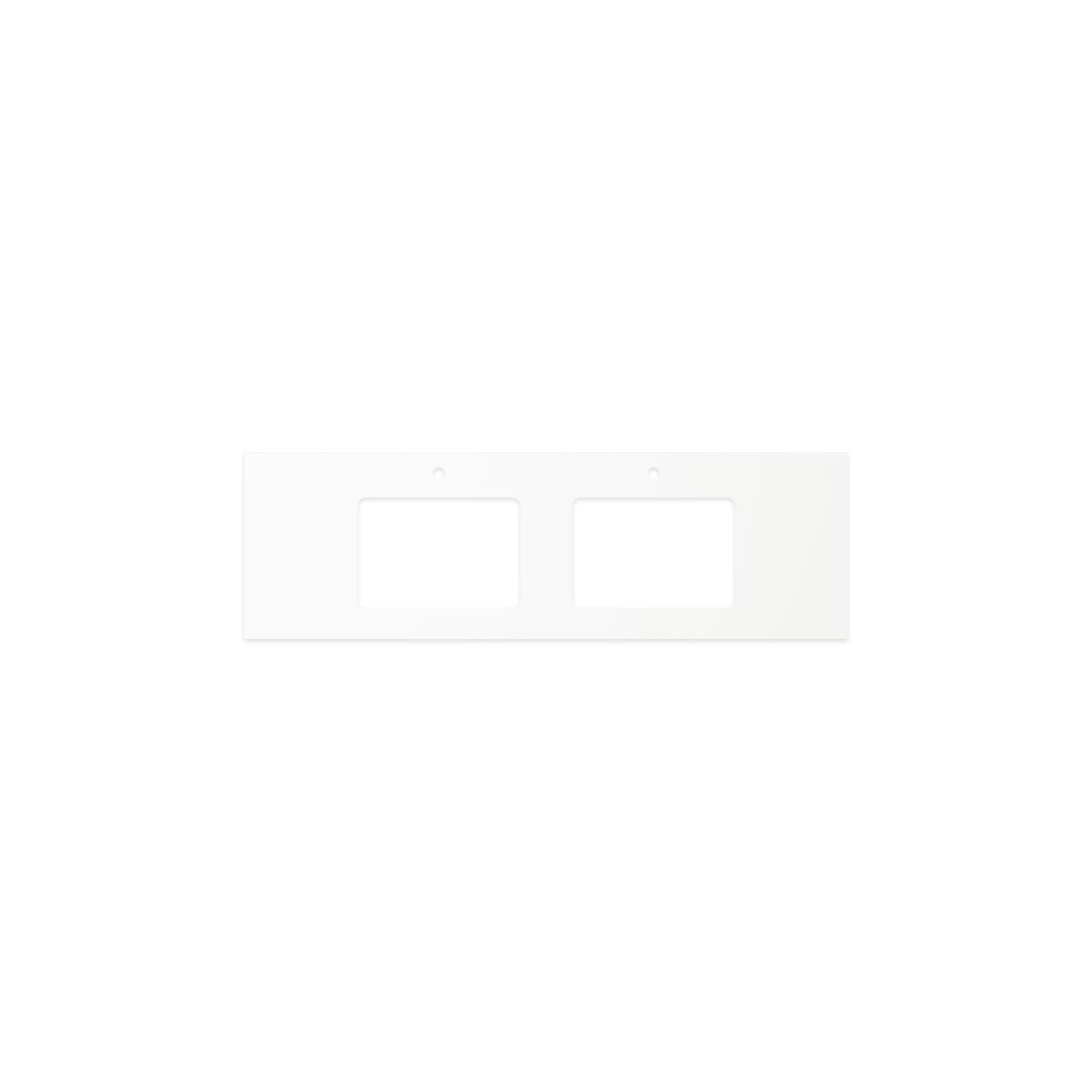 Pure White Solid Surface Top, Rectangular Full Depth gallery detail image