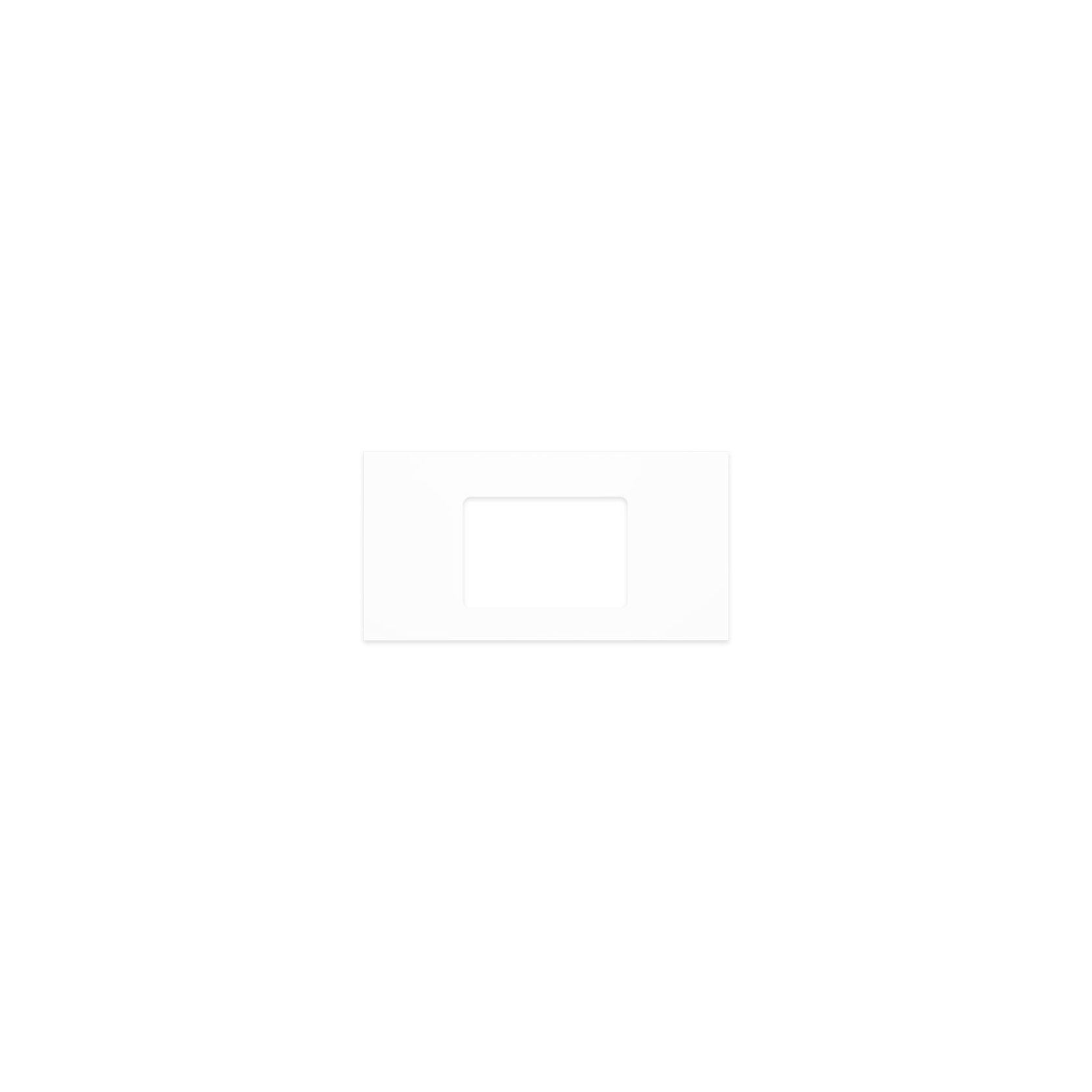 Pure White Solid Surface Top, Rectangular Full Depth gallery detail image