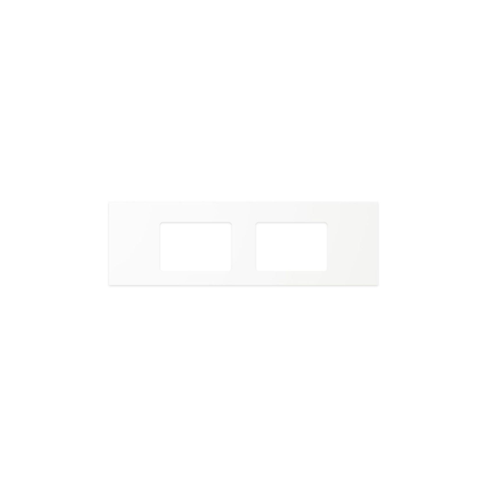 Pure White Solid Surface Top, Rectangular Full Depth gallery detail image