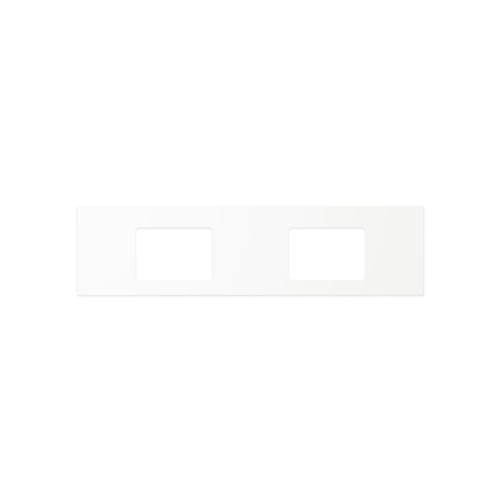 Pure White Solid Surface Top, Rectangular Full Depth gallery detail image